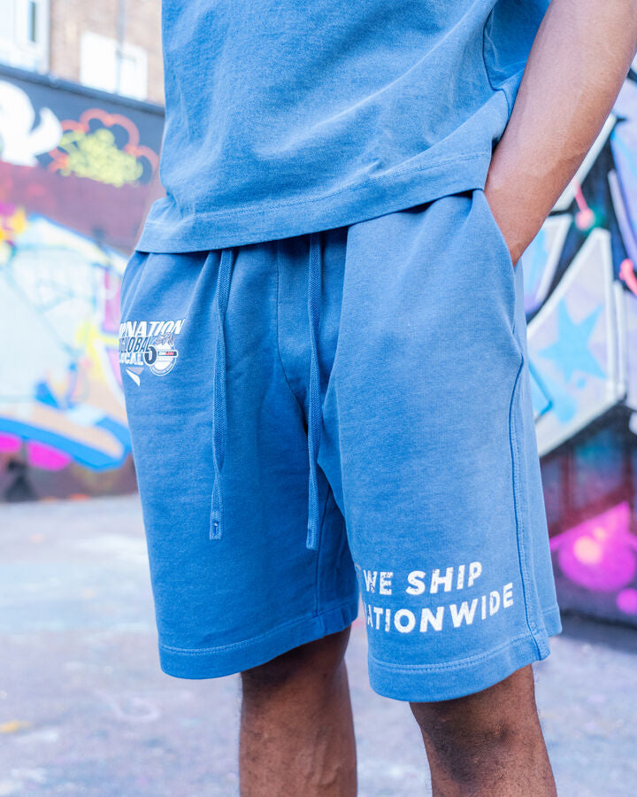 DG WE SHIP NATIONWIDE FADED WASH SHORTS- DREAM BLUE