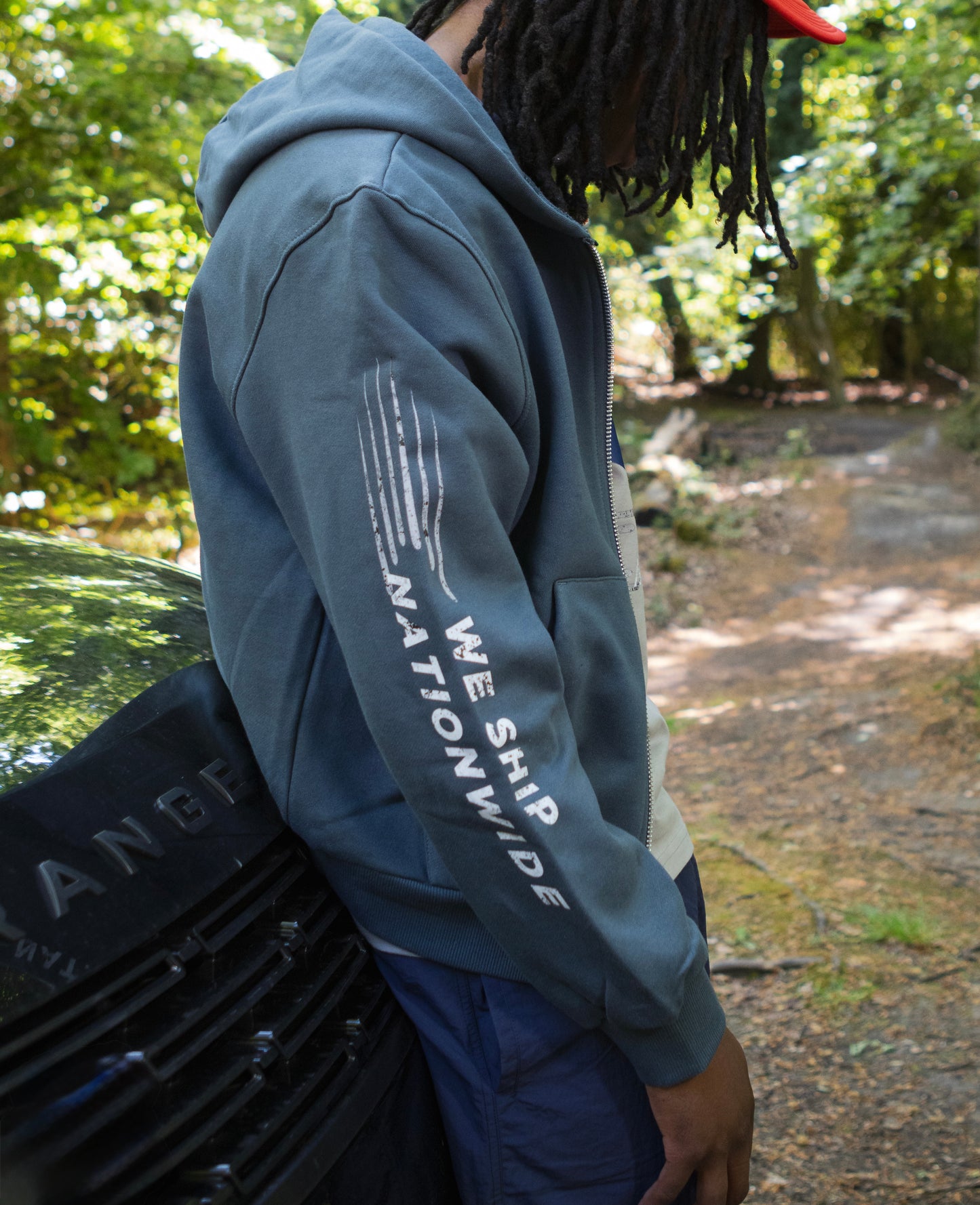 DRIP GLOBAL ZIP UP HOODIE-TILT