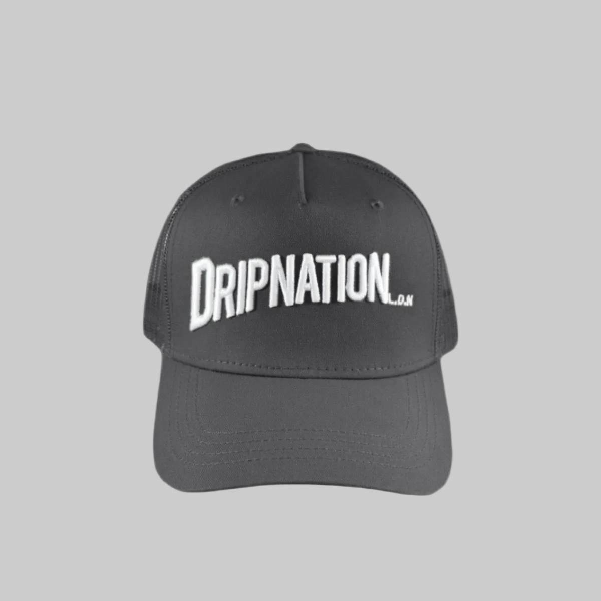 DRIPNATION CAP - CHARCOAL/WHITE