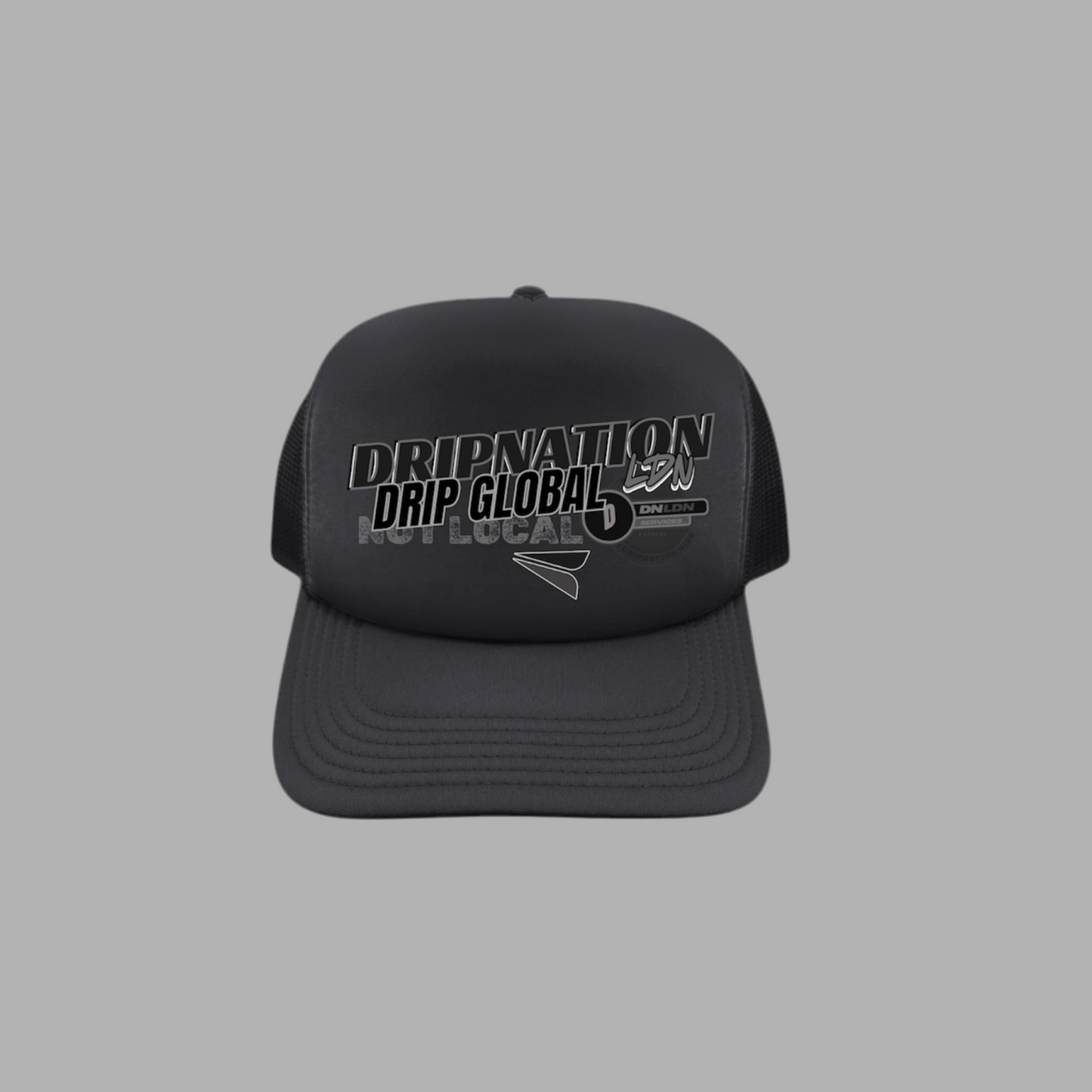 DRIP GLOBAL FOAM CAP - BLACK/GREY