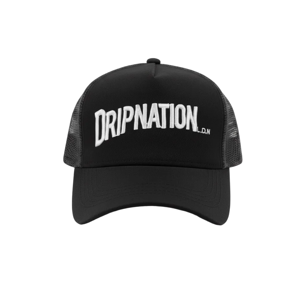 DRIPNATION CAP - BLACK/WHITE