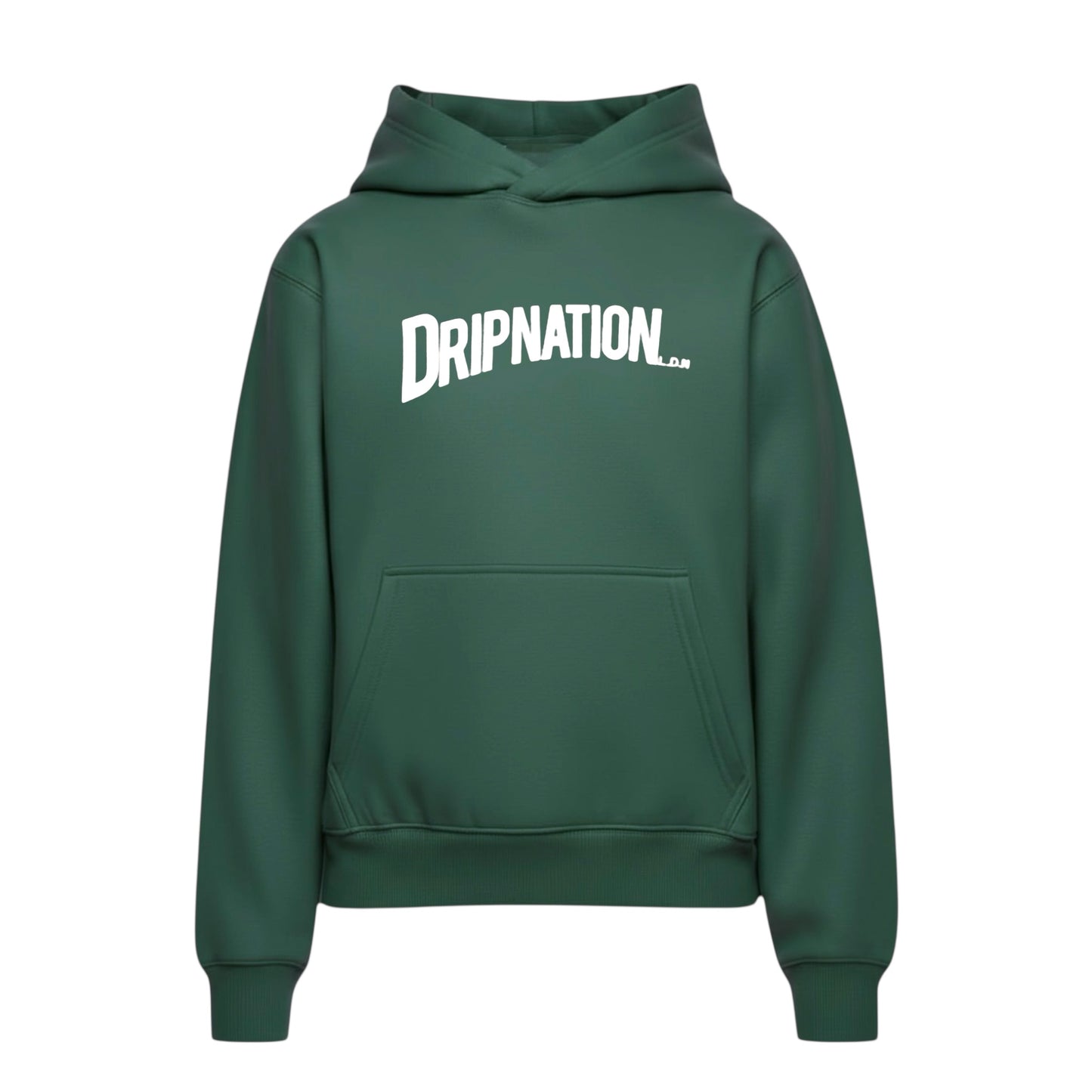 DRIPNATION OG PUFF PRINT HOODIE - GREEN/WHITE
