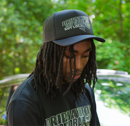 DRIP GLOBAL FOAM CAP - BLACK/GREY