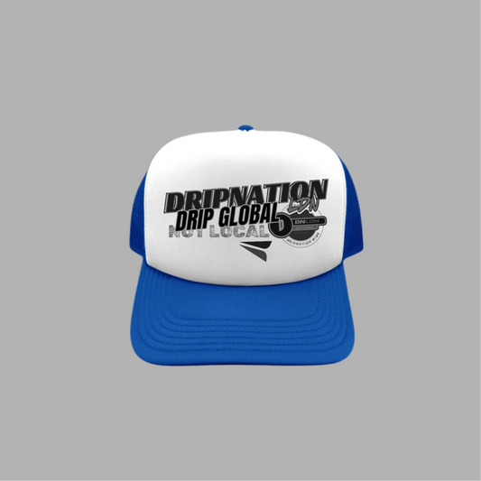 DRIP GLOBAL FOAM CAP - ROYAL BLUE/WHITE