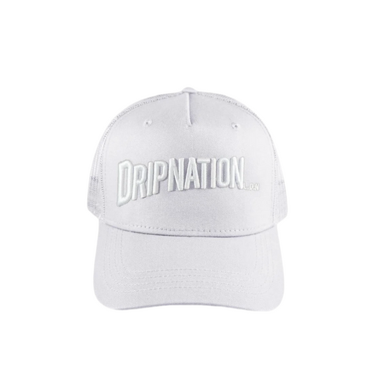 DRIPNATION CAP - WHITE/WHITE