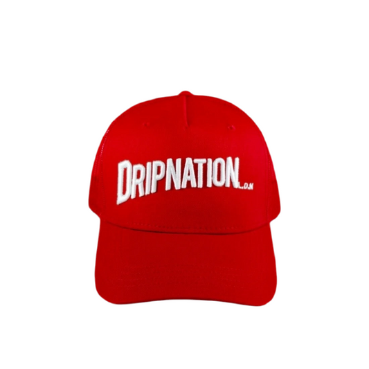 DRIPNATION CAP - RED/WHITE
