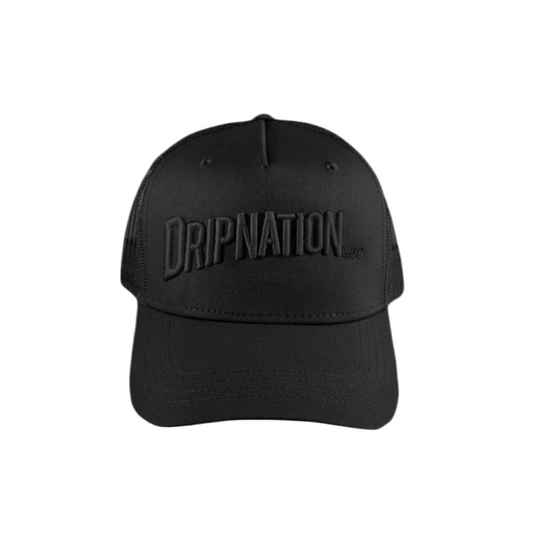 DRIPNATION CAP - BLACK/BLACK