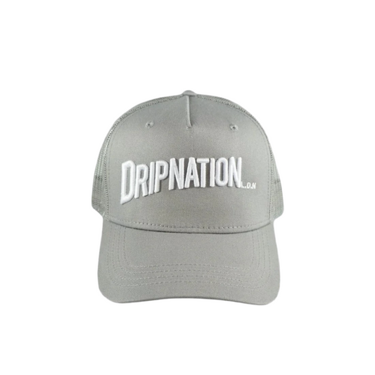 DRIPNATION CAP - GREY/WHITE