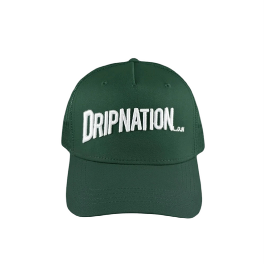 DRIPNATION CAP - GREEN/WHITE