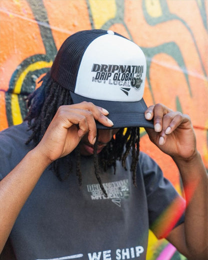 DRIP GLOBAL FOAM CAP - BLACK/WHITE