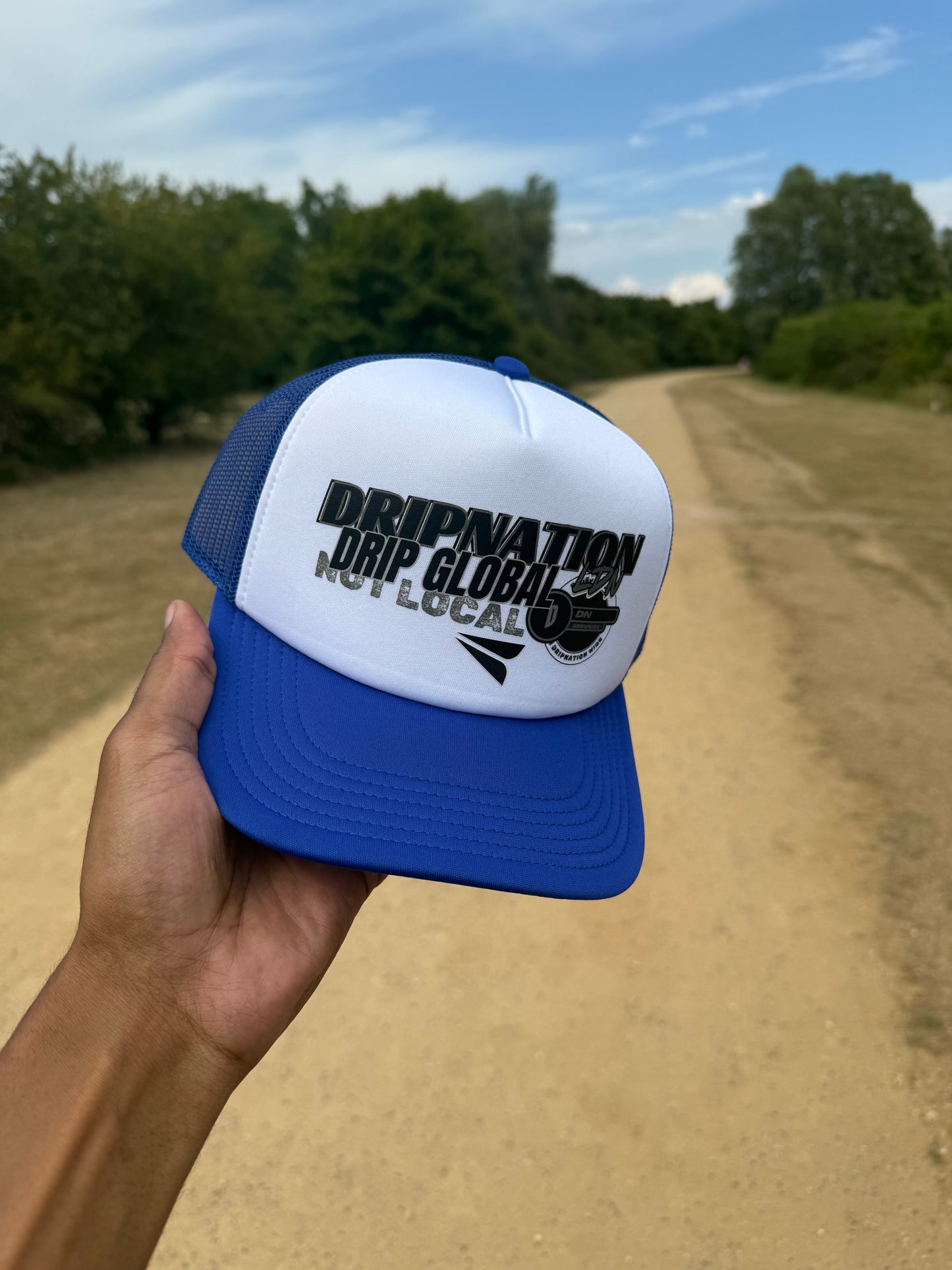 DRIP GLOBAL FOAM CAP - ROYAL BLUE/WHITE