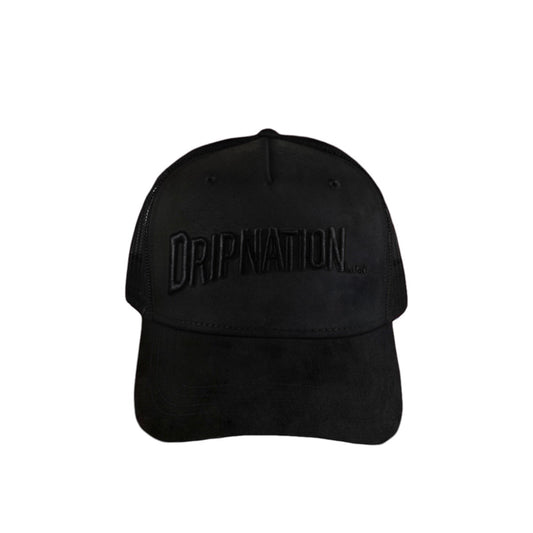 SUEDE DRIPNATION CAP / TRIPPLE BLACK