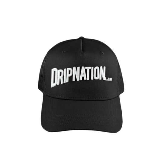 DRIPNATION CAP - BLACK/WHITE