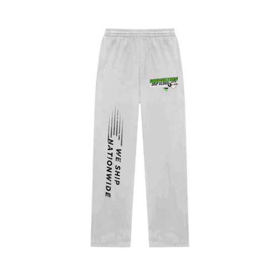 DRIP GLOBAL JOGGERS- GREY/GREEN