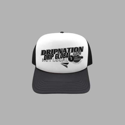 DRIP GLOBAL FOAM CAP - BLACK/WHITE