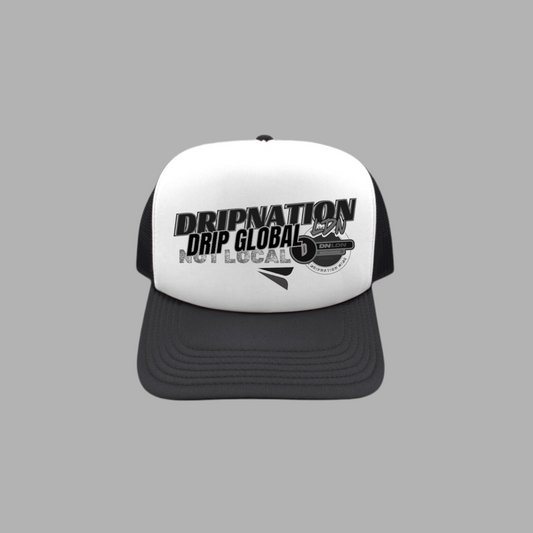 DRIP GLOBAL FOAM CAP - BLACK/WHITE
