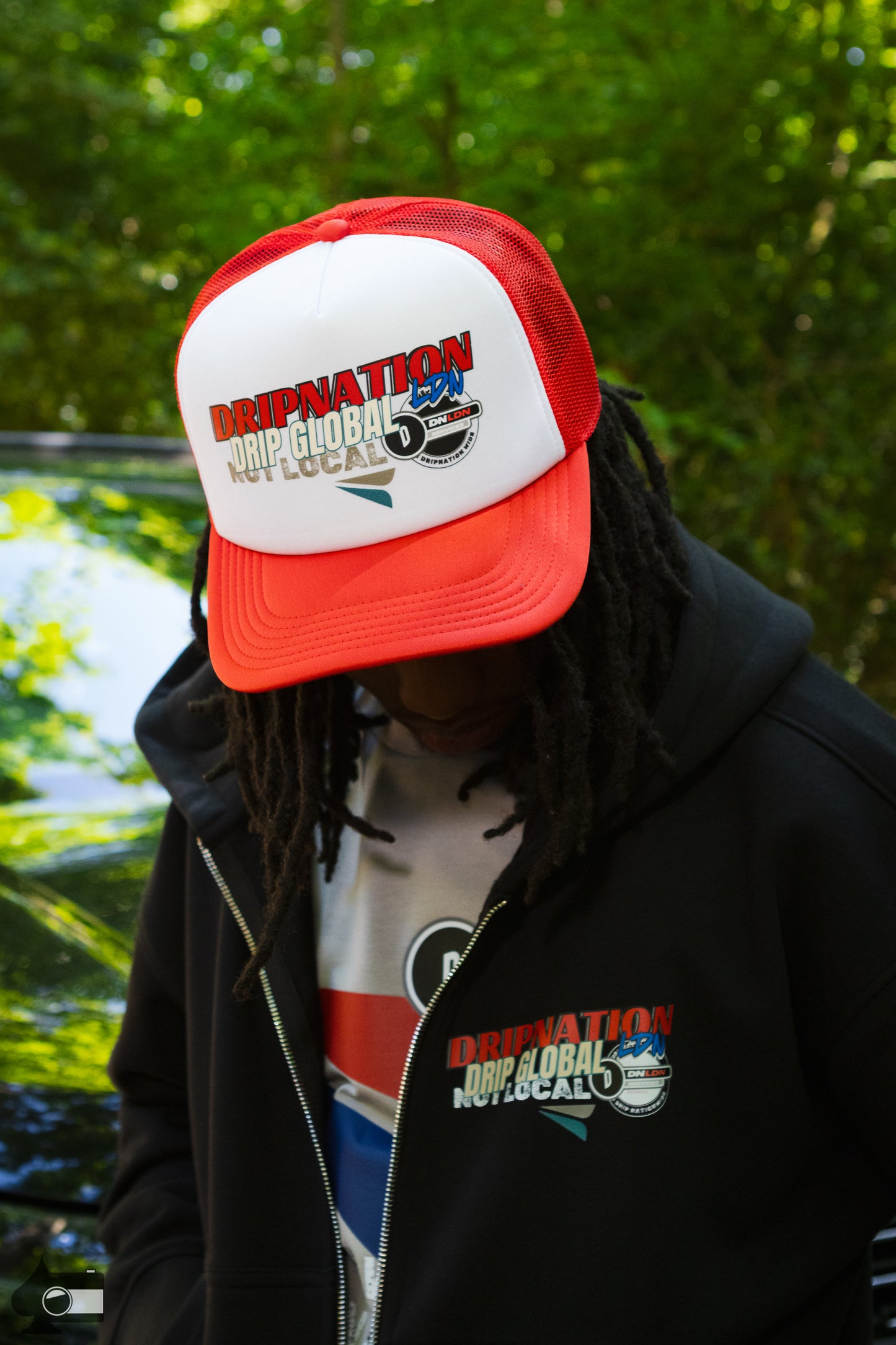 DRIP GLOBAL FOAM CAP - RED/WHITE