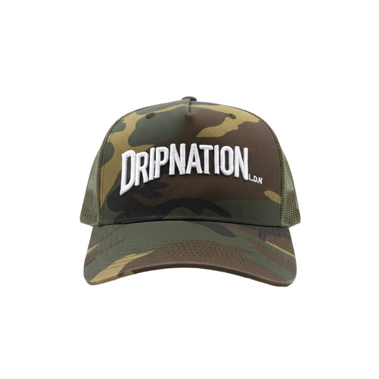 DRIPNATION CAP - CAMO/WHITE