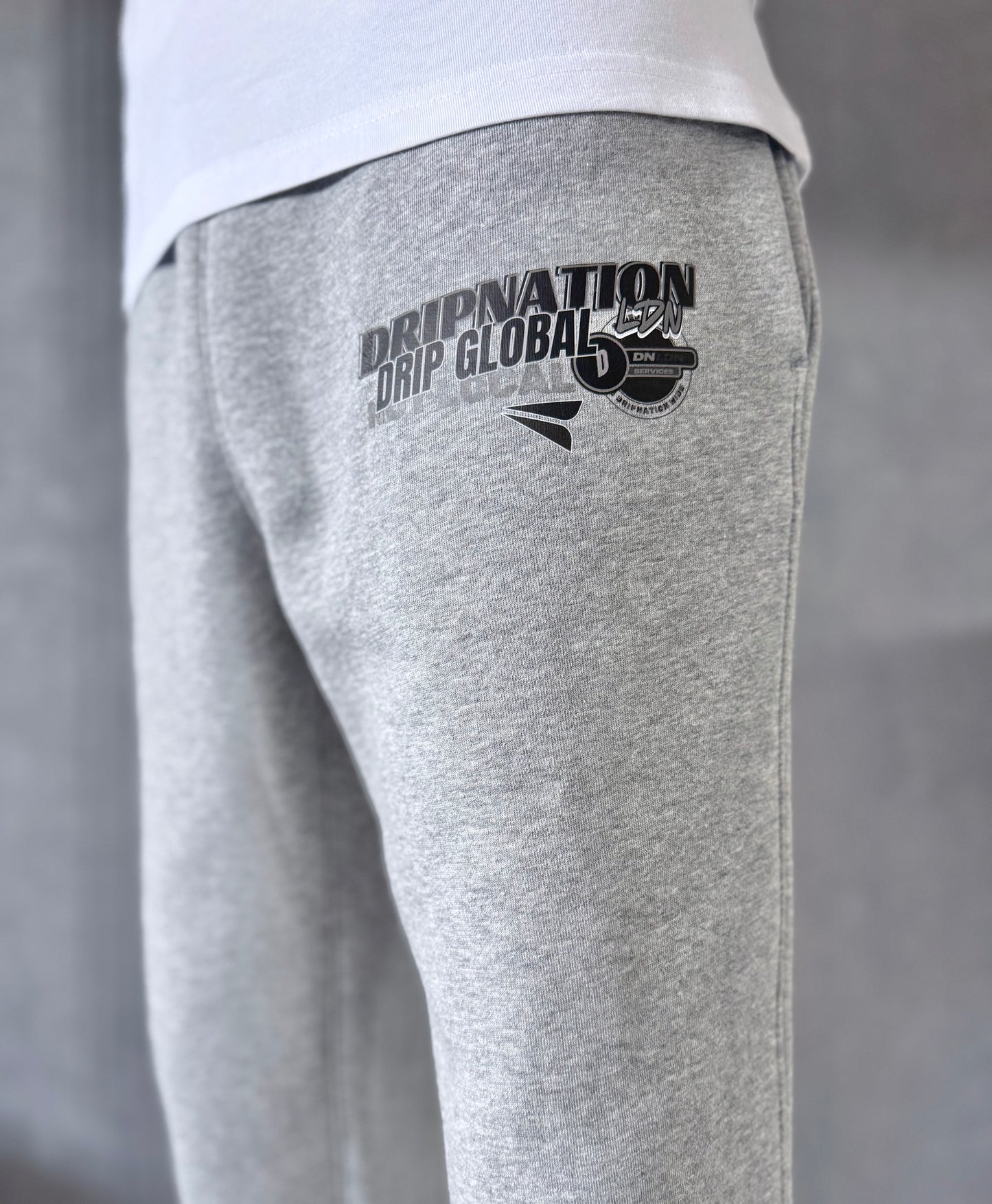 DRIP GLOBAL JOGGERS- GREY/BLACK