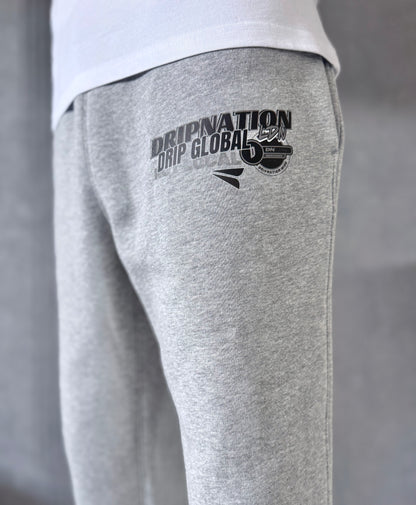 DRIP GLOBAL JOGGERS- GREY/BLACK