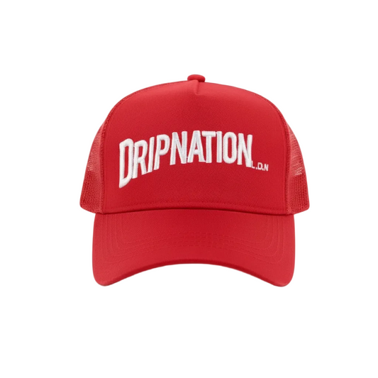 DRIPNATION CAP - RED/WHITE