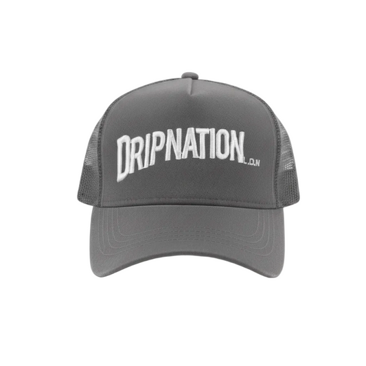 DRIPNATION CAP - CHARCOAL/WHITE