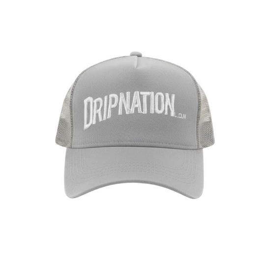 DRIPNATION CAP - GREY/WHITE