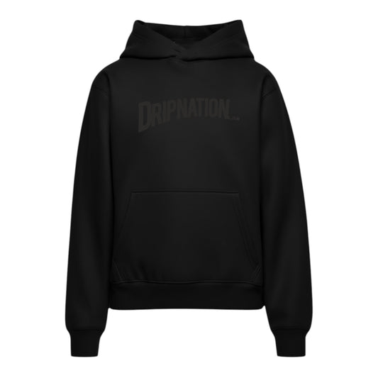 DRIPNATION OG PUFF PRINT HOODIE - BLACK/BLACK