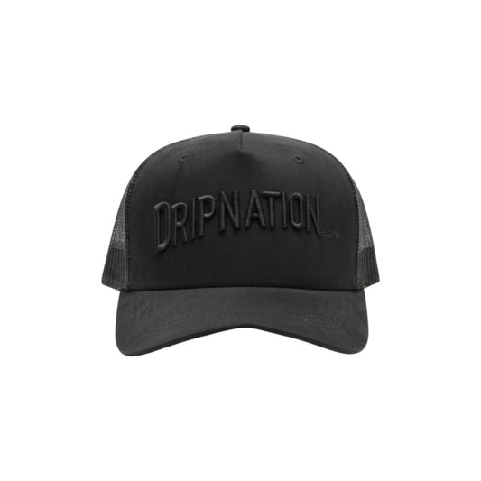 SUEDE DRIPNATION CAP / TRIPLE BLACK