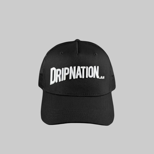DRIPNATION CAP - BLACK/WHITE