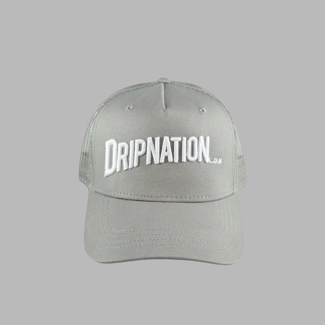 DRIPNATION CAP - GREY/WHITE