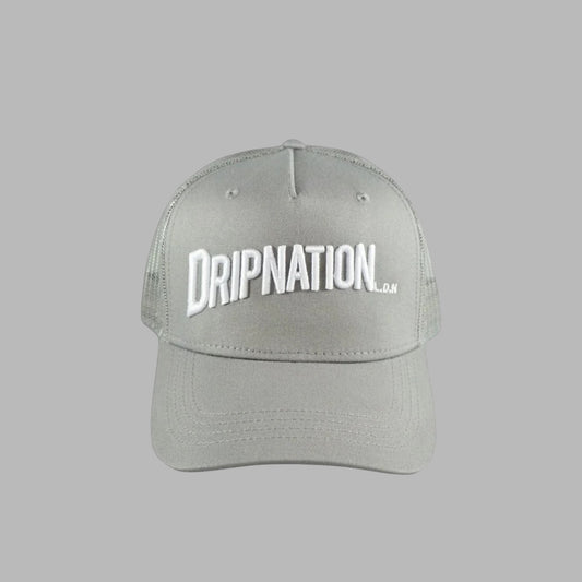 DRIPNATION CAP - GREY/WHITE